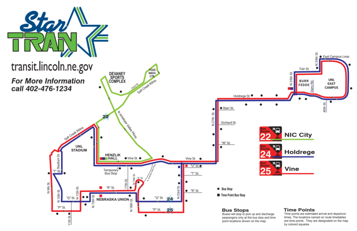 unl bus route map
